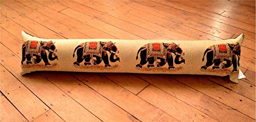 Indian Raj Elephant Animal Woven Tapestry Under Door Draft Draught Excluder, Bedroom, Livingroom, Kitchen 100cm Long (39") UK Made By Littens