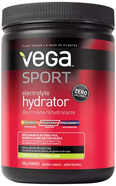 Vega Sport Electrolyte Hydrator, Lemon Lime, 6.2oz, 30 Servings