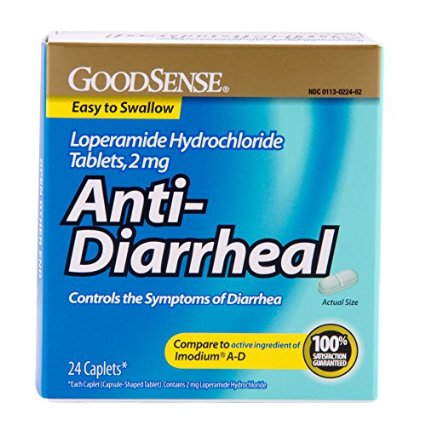 GoodSense Anti-Diarrheal Loperamide Hydrochloride Tablets 2 mg 24-count
