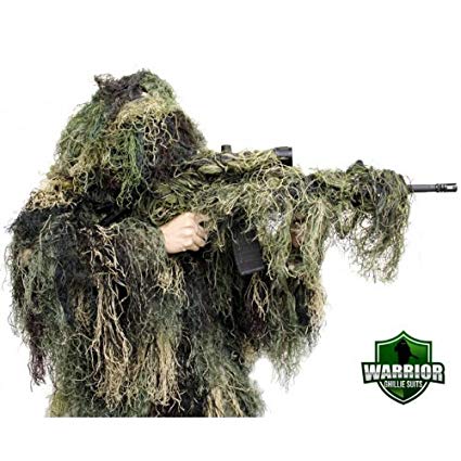 Arcturus Warrior Ghillie Suit - Military Ghillie Suit with Jacket, Pants, Boonie Hat & Rifle Wrap