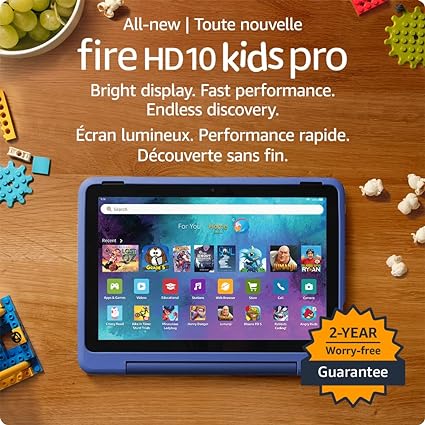 All-new Amazon Fire HD 10 Kids Pro tablet - ages 6-12 | 10.1" brilliant screen, parental controls, slim case | 2023 release, 32 GB, Nebula