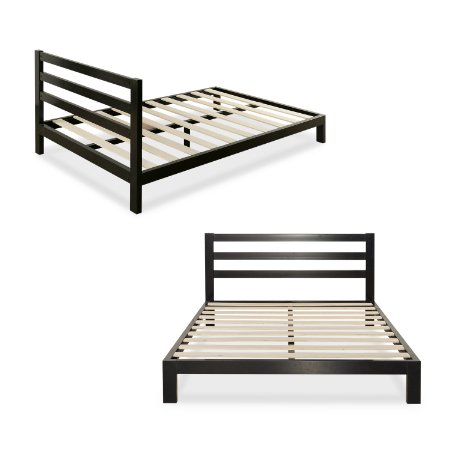 Zinus Modern Studio Platform 2000H Metal Bed FrameMattress Foundation with Headboard Full