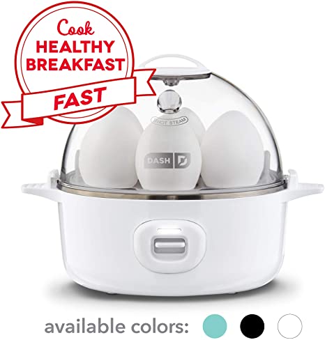 DASH Express Electric Egg Cooker, 7, White