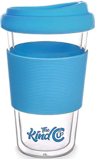 The Kind Cup : The Ocean Friendly Glass Reusable Coffee Cup/Travel Coffee Cup