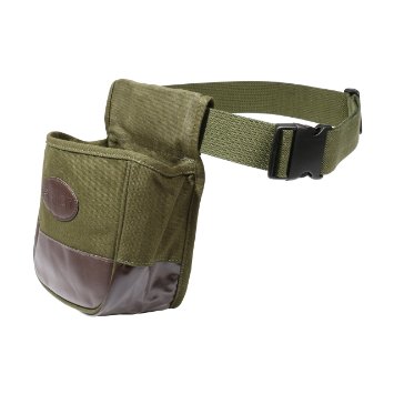Allen Company Double Heavy Canvas Compartment Shooters Bag with Belt