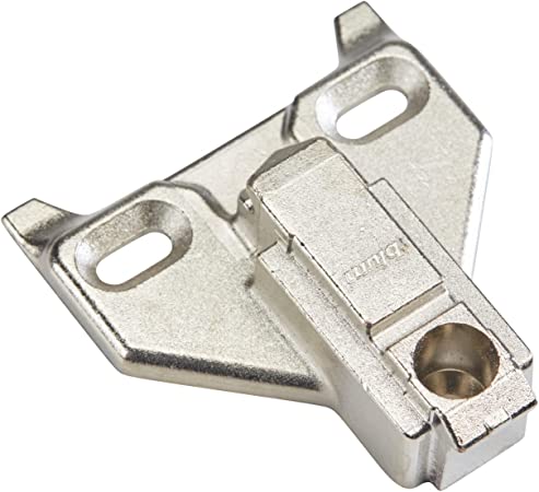 Blum Inc. 175L6660.22 6mm Face Frame Clip Mounting Plate, Nickel Plated