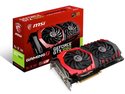 MSI Computer GeForce GTX 1060 VR Ready GDDR5 Graphics Card (GeForce GTX 1060 GAMING X 6G)