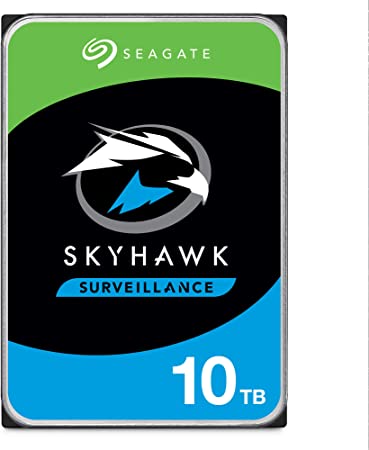 Seagate Skyhawk AI 10TB Surveillance Internal Hard Drive HDD-3.5 Inch SATA 6Gb/s 256MB Cache with Drive Health Management & 3-Year Recovery Service- Frustration Free Packaging (ST10000VE0008)