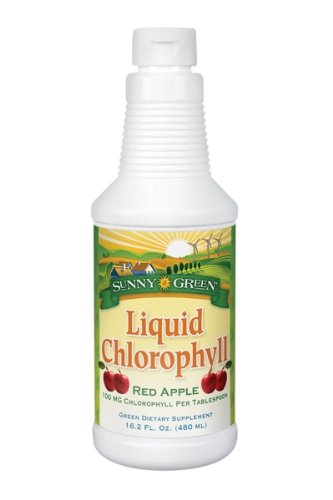 Sunny Green Liquid Chlorophyll Red Apple, 16.2-Ounce