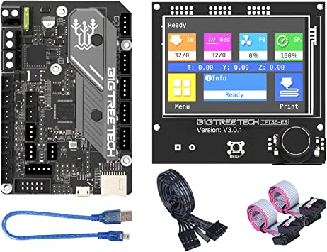 BIGTREETECH Upgraded SKR Mini E3 V3.0 Silent Board 32bit Motherboard with TFT35 E3 V3.0.1 Touch Screen Display Support Marlin/ Klipper Firmware Compatible with Ender 3 Ender 3 Pro 3D Printer