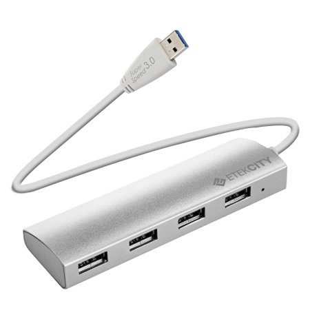 Etekcity USB 3.0 4-Port Aluminum Hub with Hot Swap for Windows, Vista, Mac Os and More