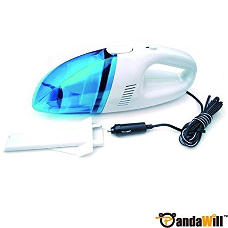 12V Electric Car Vacuum Cleaner Dust Cleaner Wet & Dry - Red &Amp; White