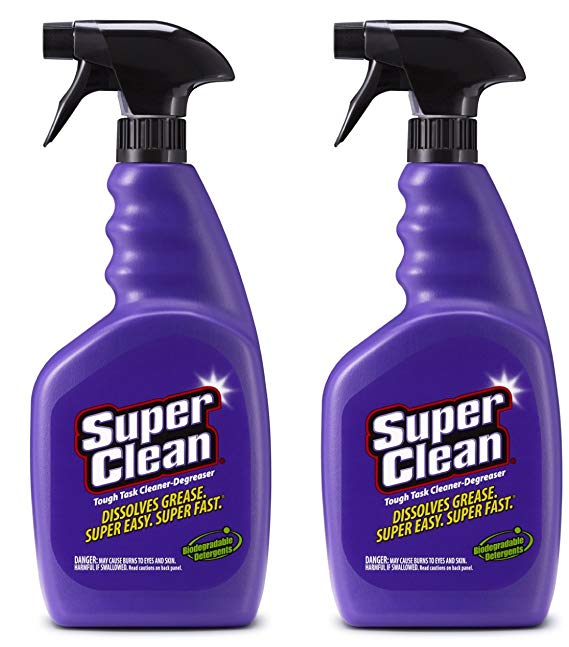 SuperClean 312203 Multi-Surface All Purpose Cleaner Degreaser, Biodegradable, 2 Pack (64oz)