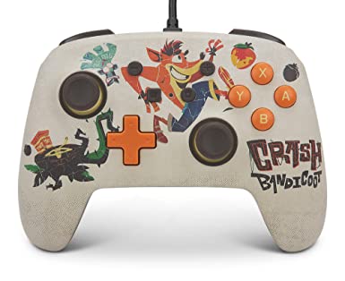 PowerA Enhanced Wired Controller for Nintendo Switch - Quantum Crash, Crash Bandicoot 4: It's About Time, Nintendo Switch Lite, Gamepad, game controller, wired controller, officially licensed