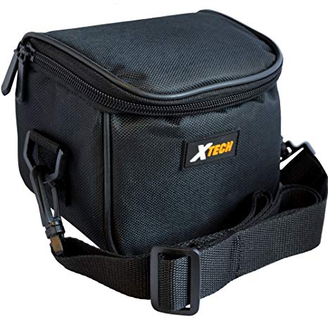 Xtech Well Padded Digital Camera Carrying Case with Inner Pocket & Neck Strap for Canon Powershot G1 X, G10, G12, G15, G16, SX10IS, SX20IS, SX30IS, SX40 HS, SX50 HS, SX500 IS & SX510 HS Digital Cameras