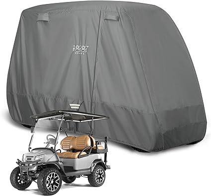 Heavy Duty Golf Cart Cover for 2/4 Passengers EZGO, Club Car and Yamaha, All Weather Outdoor Protection Weatherproof