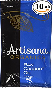 Artisana Organics - Coconut Oil Extra Virgin, Non-Hydrogenated and Cholesterol-Free, USDA and Non-GMO (10-Pack,1.06 oz)
