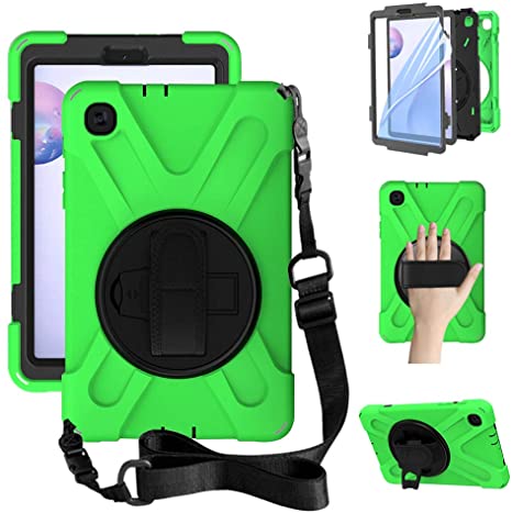 ZenRich Galaxy Tab A 8.4 Case 2020, SM-T307U Case,Heavy Duty Shockproof Case with Hand Strap Shoulder Strap Kickstand for Samsung Galaxy Tab A 8.4 Inch 2020 SM-T307U Verizon/T-Mobile/Sprint-Green