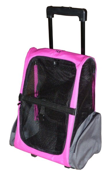 Airline Approved Travel Pet Backpack & Carrier with Wheels