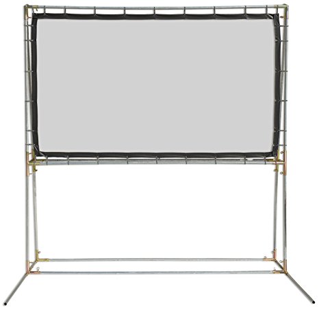 Carl’s Blackout Cloth, 16:9, 5x9, Standing DIY Projector Screen Kit, White, Gain 1.0
