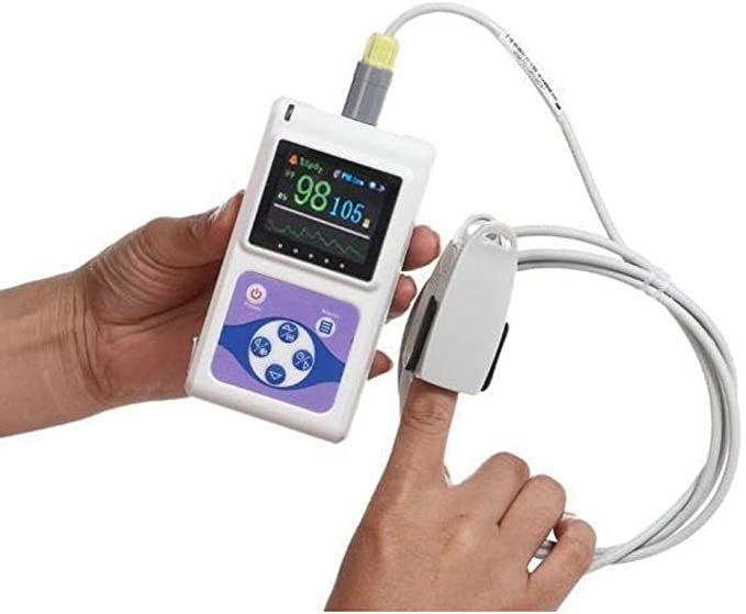 CONTEC CMS60D Color OLED Screen White Electronic Portable Handheld Pulse Oximeter