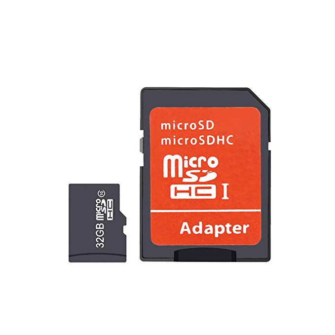 32GB Class 10 Memory Card TF Card by ESCAM with Adapter for Car Recorder Camera Smart Phone Table PC MP3/MP4, Black