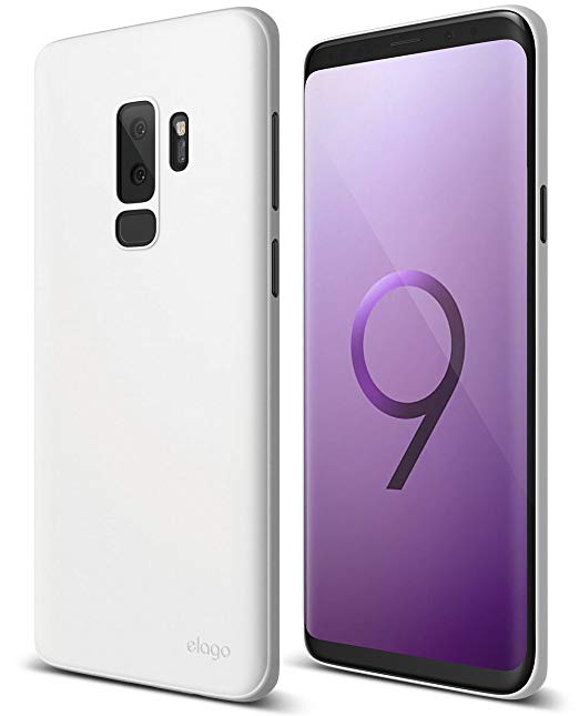 elago Origin Series Galaxy S9 Plus Case - Minimalistic Design Slim Fit Scratch Resistant Protective Cover for Galaxy S9 Plus [Device Fitting Tested] (White)