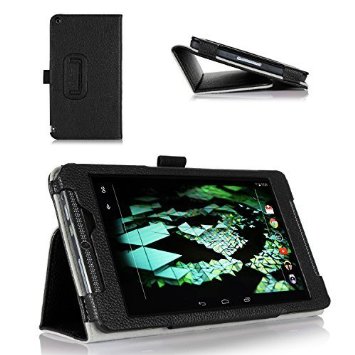 ProCase NVIDIA SHIELD Tablet K1 Case  NVIDIA SHIELD Case - Leather Stand Folio Cover Case for 2015 NVIDIA SHIELD Tablet K1  2014 NVIDIA Shield 2 tablet Black