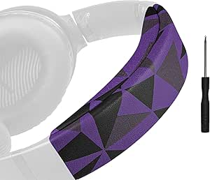 SOULWIT Replacement Headband Pad Kit for Bose QC35 & QuietComfort 35 II (QC35 ii) Headphones, Easy DIY Installation (Purple Black)