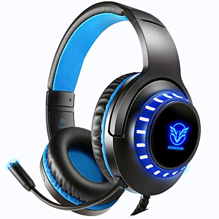 OBEST H11 Gaming for Xbox One,PS 4,PC,Laptop,Tablet,iPhone,Samsung Smartphone,Wired Headphone Headsets,3.5mm Surround Sound with Volume Control Microphone