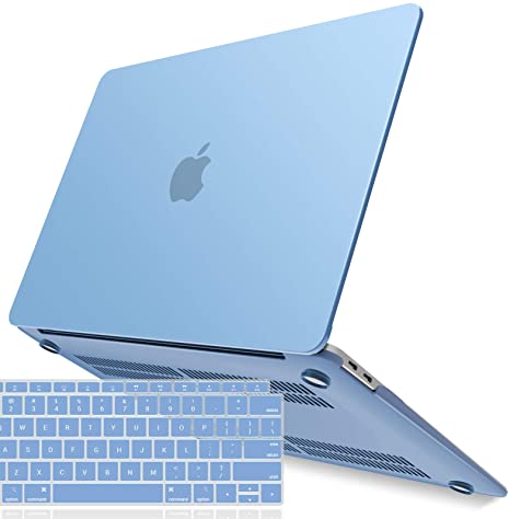 IBENZER MacBook Air 13 Inch Case 2020 2019 2018 New Version A1932, Hard Shell Case with Keyboard Cover for Apple Mac Air 13 Retina with Touch ID, Airy Blue, MMA-T13ARBL 1