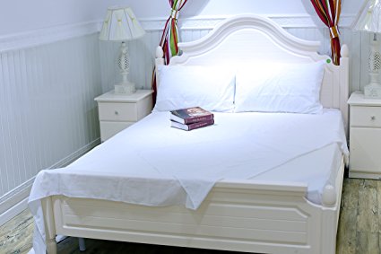 Sleeping Cloud - 1500 Thread Count Sheets Queen - Luxury Bed Sheets - 4 pc Bedding Set Bedding Sets Queen Size Sheets Set Queen Mattress Ultra Soft 1800 Series Bamboo Bed Sheets (Bright White, Queen)