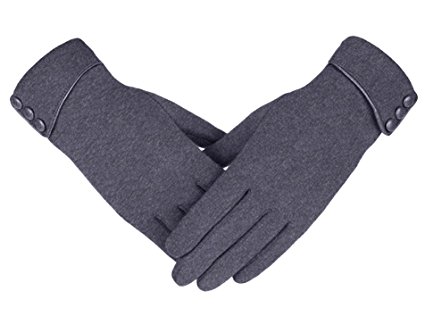 Knolee Women's Screen Gloves Warm Lined Thick Touch Warmer Winter Gloves