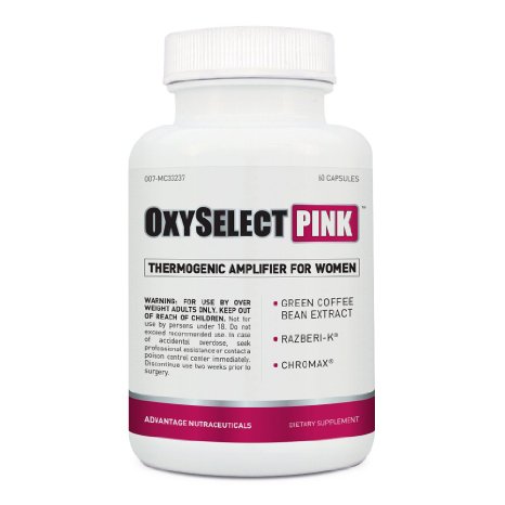 OxySelect Pink 60 Caps - Best Weight Loss Supplements for Women - Top Rated Diet Pills for Women