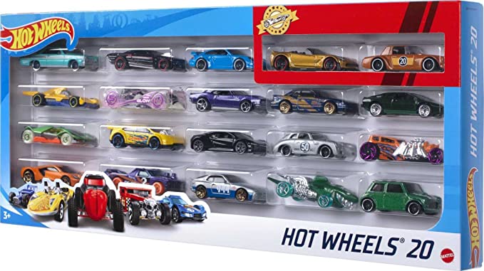 Hot Wheels PP Mattel H7045 20 Car Gift Pack -Design May Vary, Multicolor