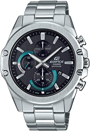 Casio Men's Edifice Quartz Stainless Steel Strap, Silver, 22 Casual Watch (Model: EFR-S567D-1AVCR)