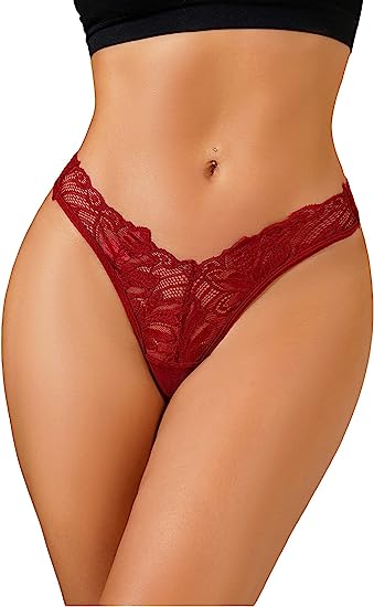 Milumia Women Lace Underwear Sexy Hipster Panties Stretch Breathable Seamless Bikini Briefs