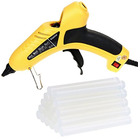 Vastar 100W Professional Industrial Glue Gun with 20 Pcs Hot Glue Gun Sticks, Hot Melt Glue Gun Kit for DIY Small Craft and Quick Repairs in Home & Office