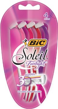 BIC Soleil Twilight Disposable Razor, Women, 4-Count