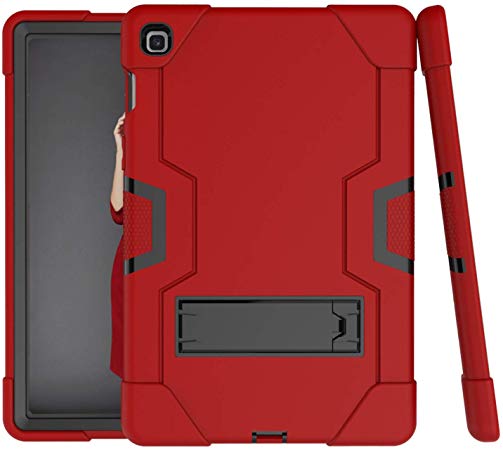Galaxy Tab S5e Case 10.5 2019, Heavy Duty Rugged Case, Hybrid Shockproof Protective Cover with Kickstand for Samsung Galaxy Tab S5e 10.5 Inch Model SM-T720/SM-T725 2019 Release (Red)