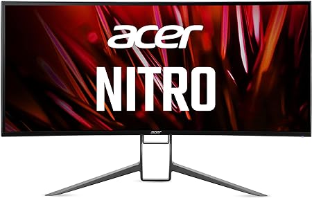 Acer Nitro 37.5" QHD  3840 x 1600 2300R Curved PC Gaming Monitor | AMD FreeSync Premium Pro | 165Hz Refresh | Up to 0.5ms | HDR 600 | USB Type-C, DP 1.4 & HDMI 2.1 Ports | XR383CUR Pbmiiphuzx