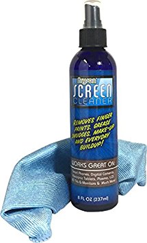 Screen Cleaner Kit - Laptop, LCD, LED Spray - 8 Oz Travel Bottle With Microfiber Cloth