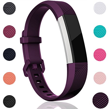 For Fitbit Alta HR and Alta Bands, Maledan Replacement Accessories Wristbands for Fitbit Alta and Alta HR, Large Small 2 Styles