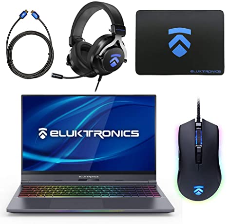 Eluktronics MAX-15 Slim & Ultra Light Notebook PC: Intel i7-9750H NVIDIA GeForce RTX 2070 Max-P Graphics Card 144Hz FHD IPS 2TB NVMe SSD   32GB RAM - World's First 15.6" Gaming Laptop Under 4lbs!