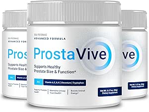 Prostavive Powder Advance Formula - Maximum Strength, ProstaVive Supplement Official Formula with Vitamin A, Vitamin C, Vitamin D, Zinc, Chromium, Prosta Vive Powder Reviews (3 Pack)