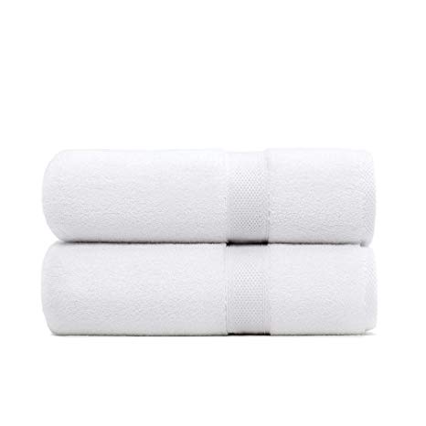Standard Textile Hotel Luxury Lynova Bath Towels (30" x 60"), 100% Cotton, Set of 2