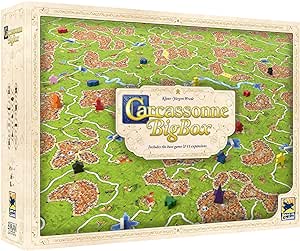 Carcassonne - Big Box (EN) - a Board Game by Z-MAN Games - Medieval Strategy Board Game - 2-6 Players - Includes Base Game and 11 EXPANSIONS - Family Game for Kids and Adults - Ages 7