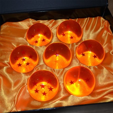 Acrylic Dragonball Replica Ball Set of 7 (Large/76MM)