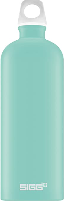 SIGG Aluminum Traveller Water Bottle (1.0 L), Lucid Glacier Touch, Lightweight Reusable Water Bottles, Easy-Carry Leak Proof Water Bottle, Travel Bottles for On the Go, BPA-Free