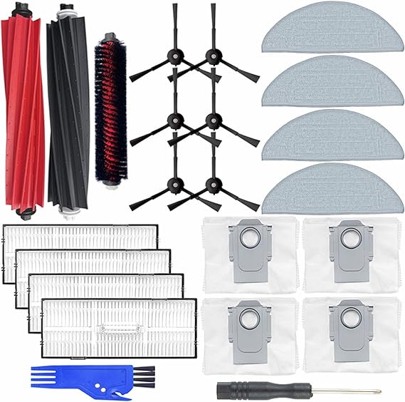 Electropan Replacement Accessories for Roborock S8 Pro Ultra Accessories, Roborock S8 Pro Ultra Accessories (Rollers/mop Pads/Filters/Side Brushes/Bags)